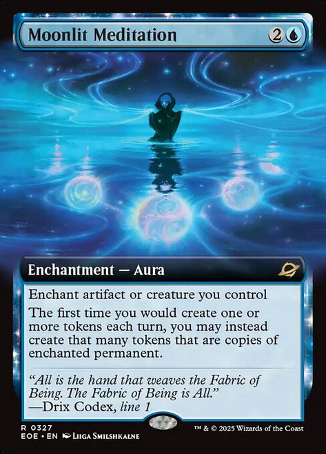 Moonlit Meditation (EOE) (Foil) (Extended Art) (#327)