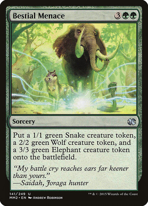 Bestial Menace (MM2) (Foil) (#141)