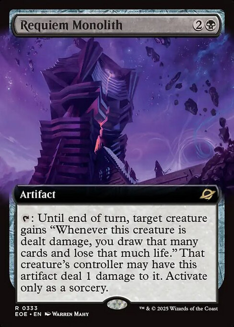 Requiem Monolith (EOE) (Foil) (Extended Art) (#333)