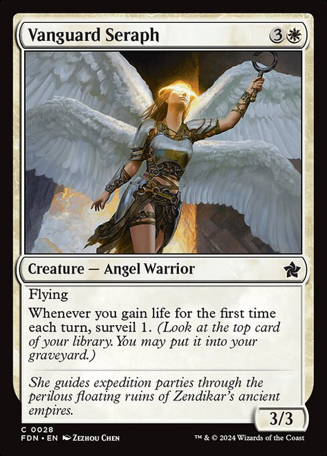 Vanguard Seraph (FDN) (Foil) (#28)