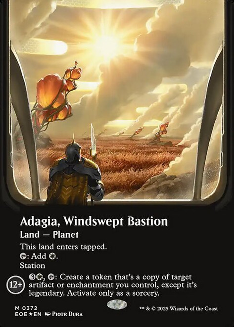 Adagia, Windswept Bastion (EOE) (GalaxyFoil) (Borderless) (#372)