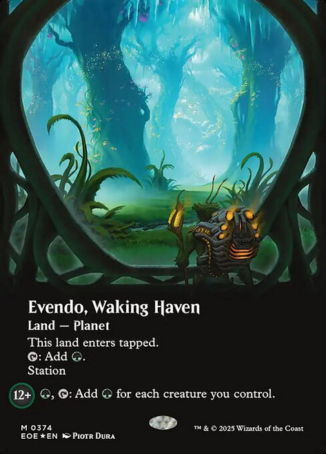 Evendo, Waking Haven (EOE) (GalaxyFoil) (Borderless) (#374)
