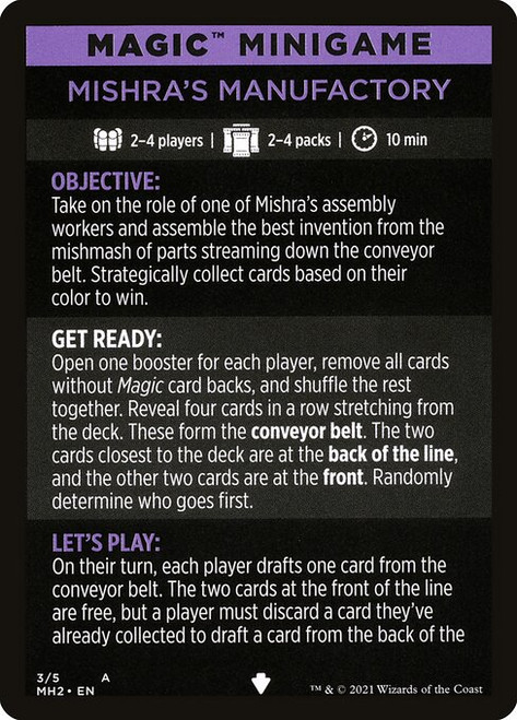 Mishra's Manufactory // Mishra's Manufactory (cont'd) (MMH2) (Foil) (#3)