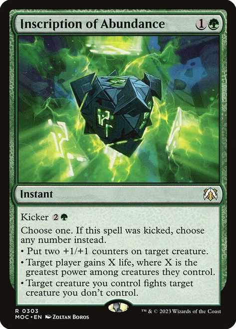 Inscription of Abundance (MOC) (#303)