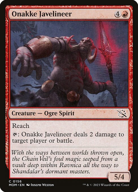 Onakke Javelineer (MOM) (Foil) (#156)