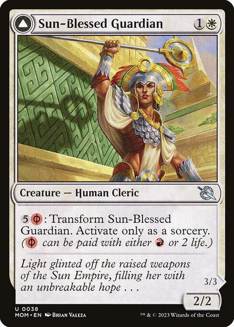 Sun-Blessed Guardian // Furnace-Blessed Conqueror (MOM) (#38)