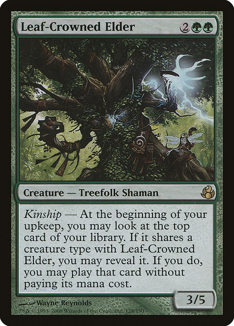 Leaf-Crowned Elder (MOR) (Foil) (#128)