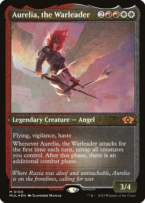 Aurelia, the Warleader (MUL) (FoilEtched) (#100)