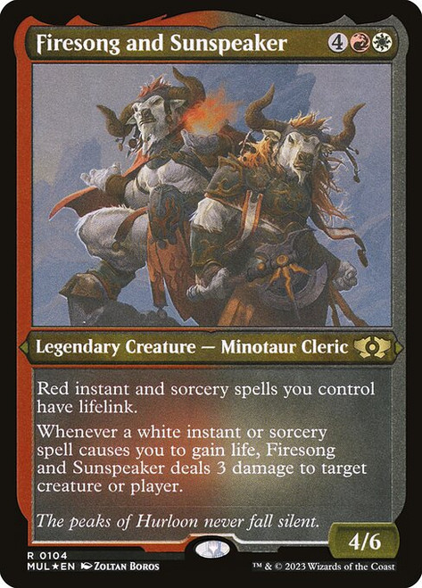 Firesong and Sunspeaker (MUL) (FoilEtched) (#104)
