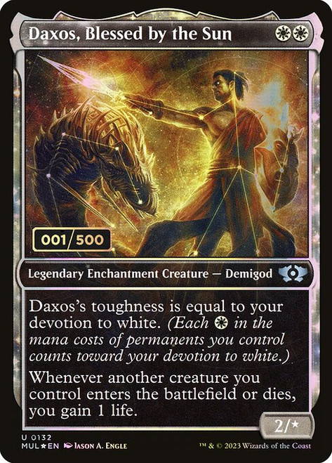 Daxos, Blessed by the Sun (MUL) (Double Rainbow) (Full Art) (#132z)