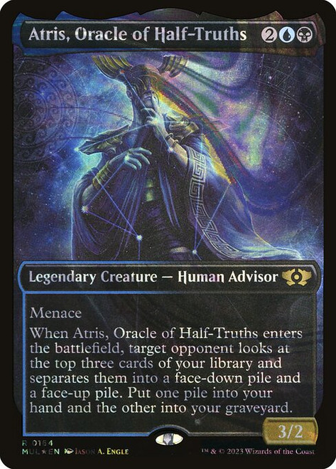 Atris, Oracle of Half-Truths (MUL) (HaloFoil) (Full Art) (#164)