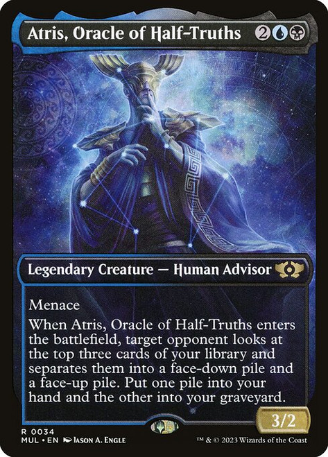 Atris, Oracle of Half-Truths (MUL) (Foil) (Full Art) (#34)