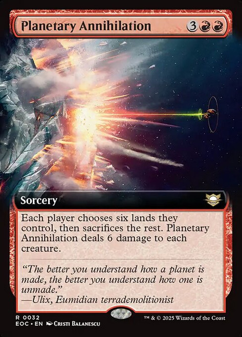 Planetary Annihilation (EOC) (Foil) (Extended Art) (#32)