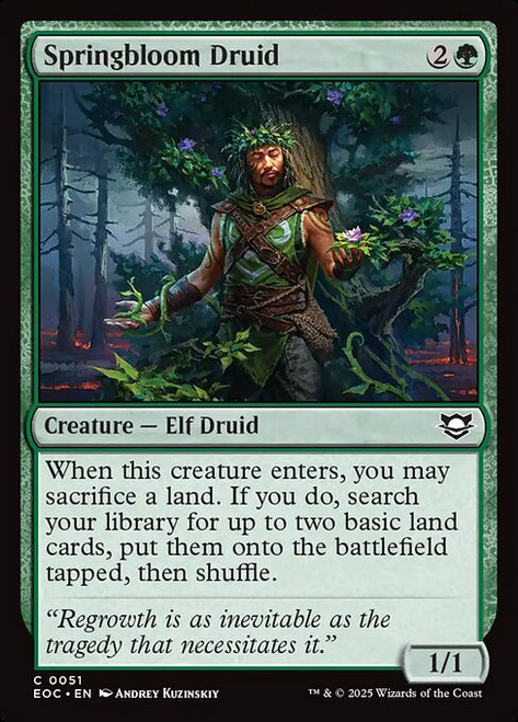 Springbloom Druid (EOC) (Foil) (#51)