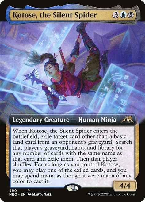 Kotose, the Silent Spider (NEO) (Foil) (Extended Art) (#490)