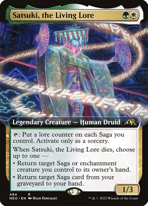 Satsuki, the Living Lore (NEO) (Extended Art) (#494)
