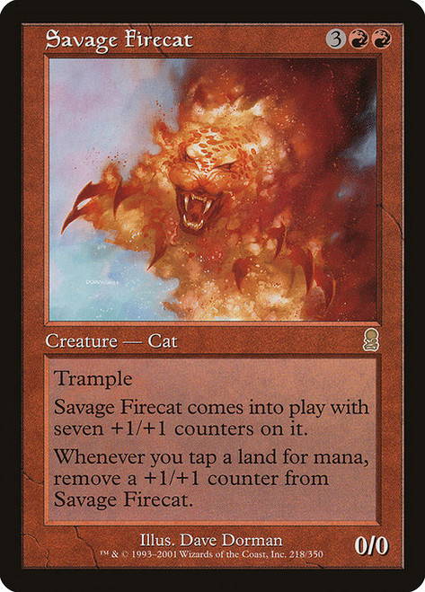 Savage Firecat (ODY) (Foil) (#218)