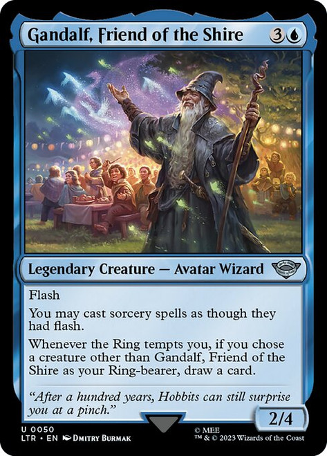 Gandalf, Friend of the Shire (LTR) (Foil) (#50) Gandalf, Friend of the Shire (LTR) (Foil) (#50)