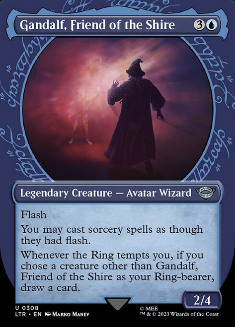 Gandalf, Friend of the Shire (LTR) (Foil) (Showcase) (#308) Gandalf, Friend of the Shire (LTR) (Foil) (Showcase) (#308)
