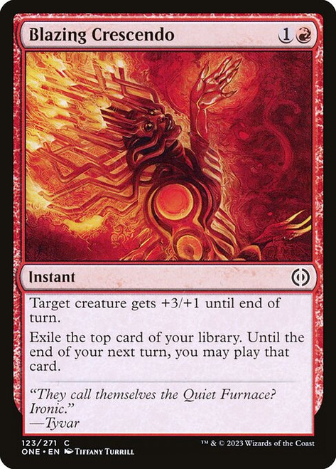 Blazing Crescendo (ONE) (Foil) (#123)