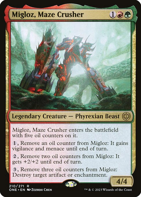 Migloz, Maze Crusher (ONE) (Foil) (#210)