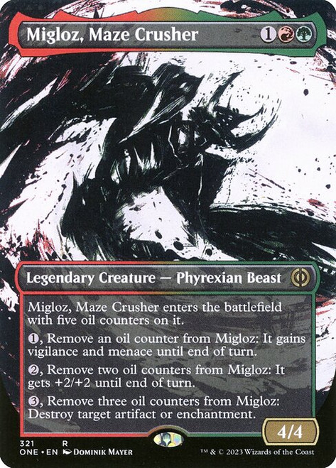 Migloz, Maze Crusher (ONE) (Foil) (Showcase) (#321)