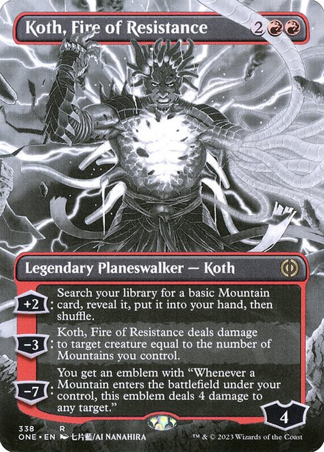 Koth, Fire of Resistance (ONE) (Foil) (Showcase) (#338)