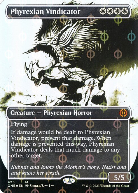 Phyrexian Vindicator (ONE) (Step-and-Compleat Foil) (Showcase) (#425)