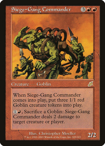 Siege-Gang Commander (SCG) (#103) - Magic Palace TCG Store