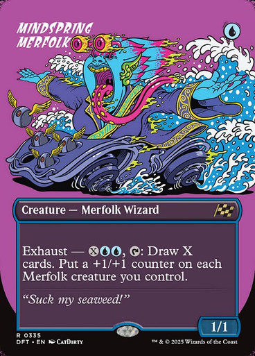 Mindspring Merfolk (DFT) (Borderless) (#335)