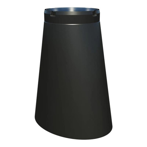 USP Double Wall Black 8" Oval to 8" Round Adapter USP Double Wall Black 8" Oval to 8" Round Adapter