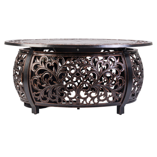 Toulan Oval Aluminum LPG Fire Pit Toulan Oval Aluminum LPG Fire Pit
