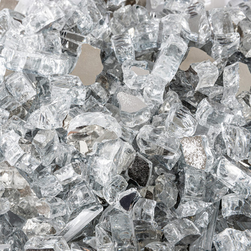 Reflective Fire Glass - Crystal Clear