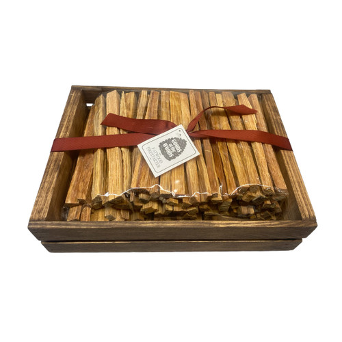 Fatwood in Stained Crate - 7LB Fatwood in Stained Crate - 7LB