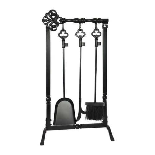 Key Design Fireplace Tool Set - 4 Piece