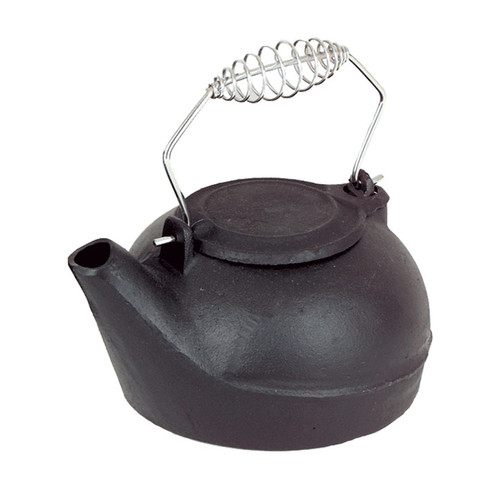 Wood Stove Humidifier Pot - Black Cast Iron Finish -  2.5 Quart