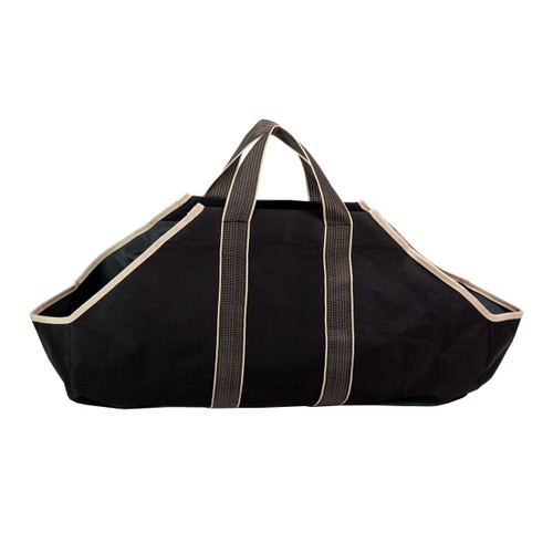 Black Canvas Log Carrier