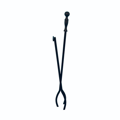 Black Fireplace Tongs - 27" Long