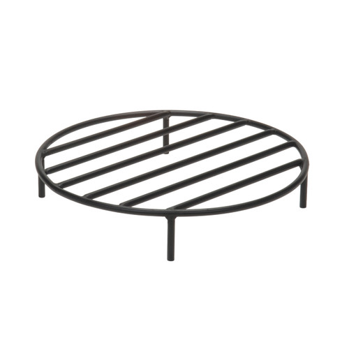 Fire Pit Log Grate - Black Steel Finish