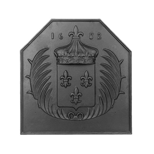 Fireplace Fire Back - Crown - 24.5"H x 23.75"W