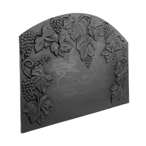 Fireplace Fire Back - Grape & Leaf - 19.5"H x 26.75W