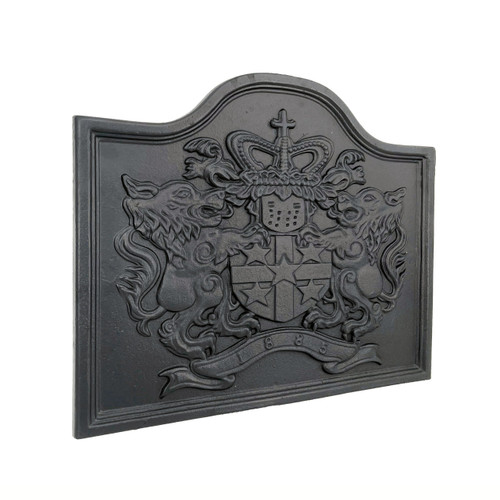 Fireplace Fire Back - Lion - 18"H x 22"W