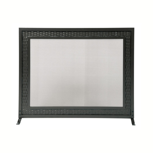 Weave Design Fireplace Panel Screen - 31"H x 39"W x 8.25"D