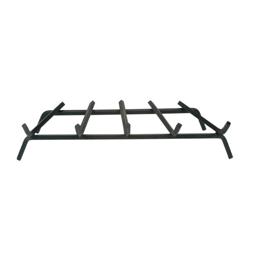 Fireplace Grate -5 Black Steel Bars - 24"