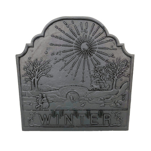 Fireplace Fire Back - Winter - 20.75" x 20.75"