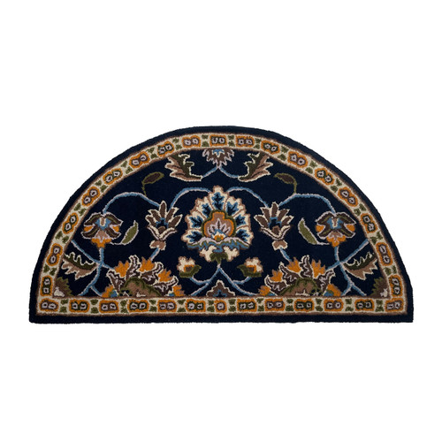 Blue Fireplace Hearth Rug