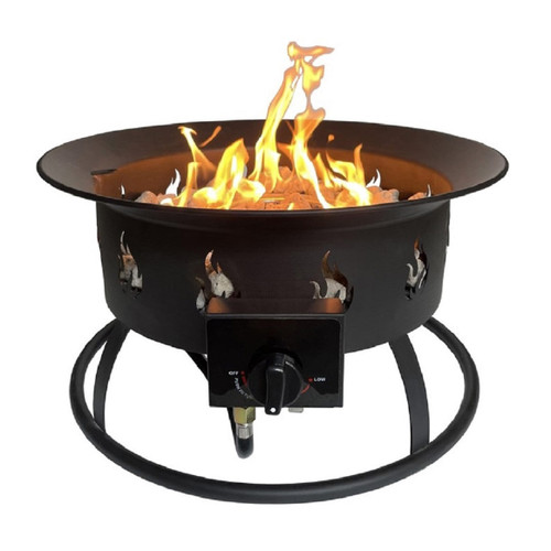 AZ Patio Round Portable Camp Fire Pit in Black