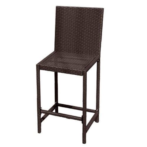 AZ Patio Heaters Bistro Patio Set in Dark Brown Wicker