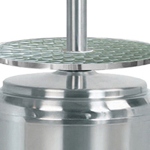 AZ Patio Heaters Outdoor Patio Heater in Stainless Steel with Table