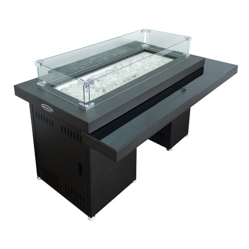 AZ Patio Heaters Two Tiered Firepit in Black Mocha